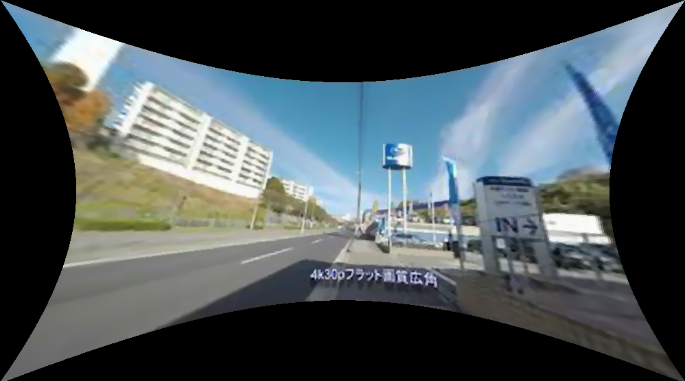 レンズ歪補正を行った後の画像です。